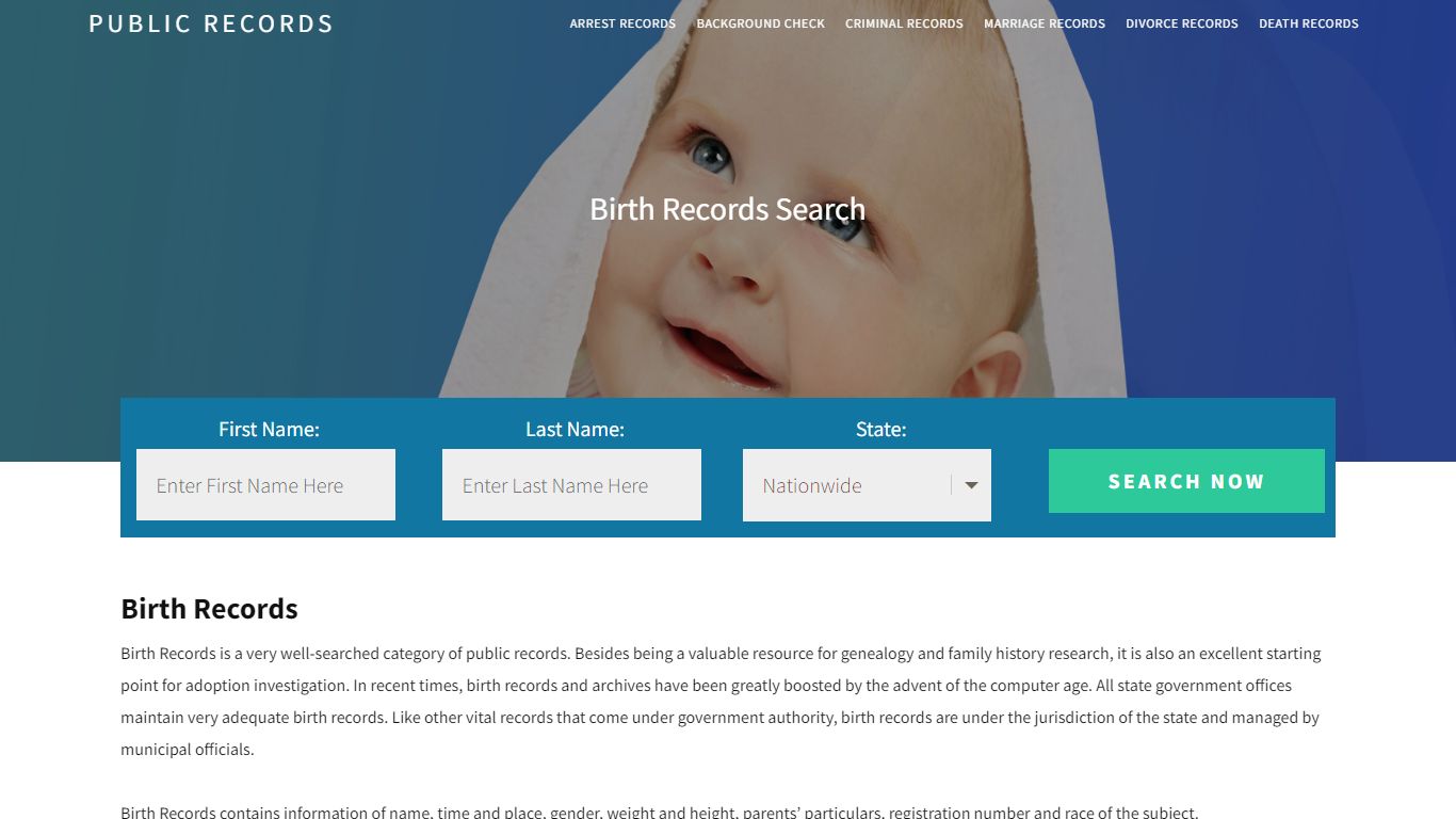 Public Birth Records | Enter Name and Search. 14Days Free